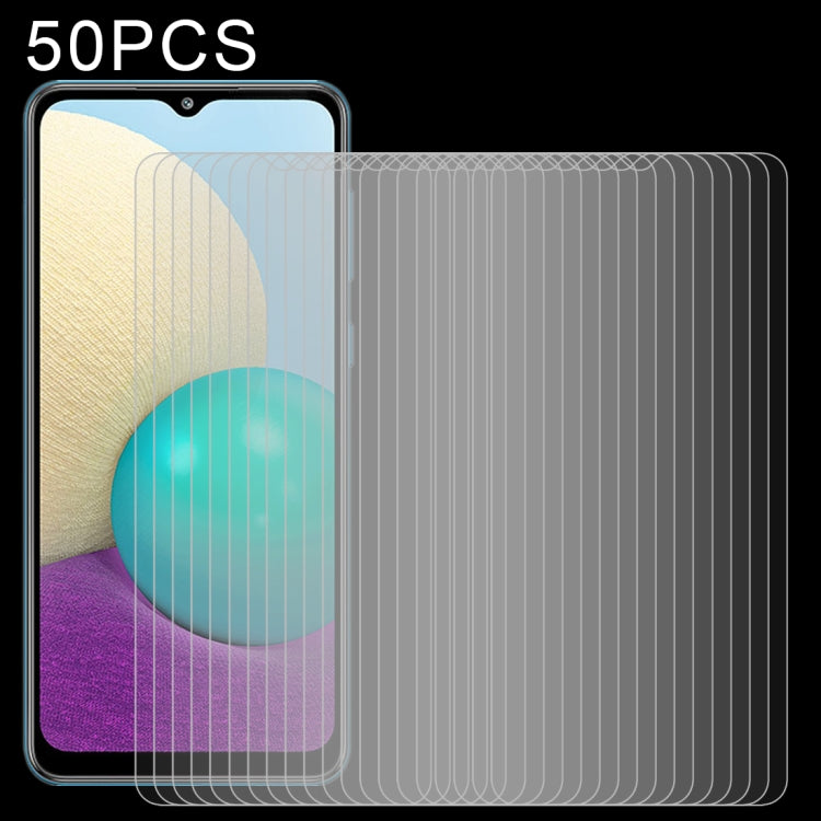 50-piece tempered glass screen protector set with open-edge fit