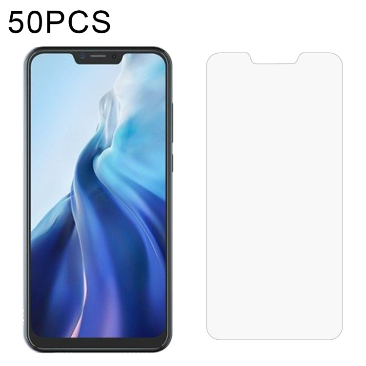 Tempered glass screen protector film, non-full coverage, 2.5D curved edge