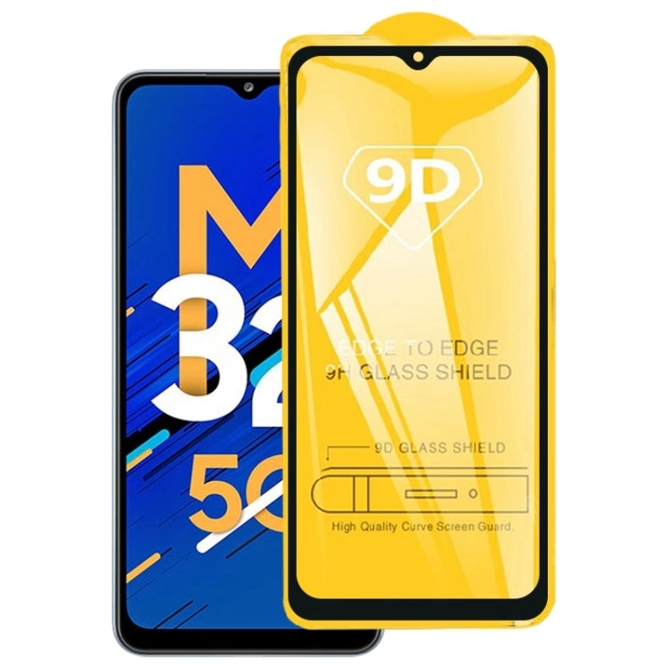 9D tempered glass screen protector film applied to smartphone screen