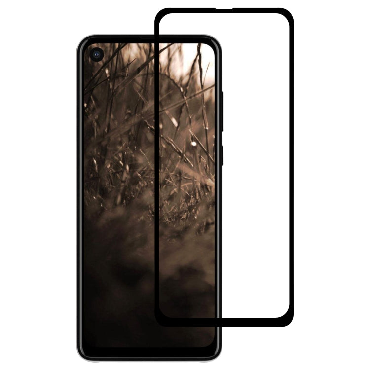 Full glue tempered glass screen protector film, clear with front camera cutout