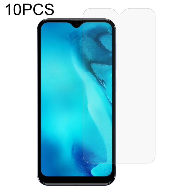 10-pack tempered glass screen protectors, protective film shown on smartphone screen
