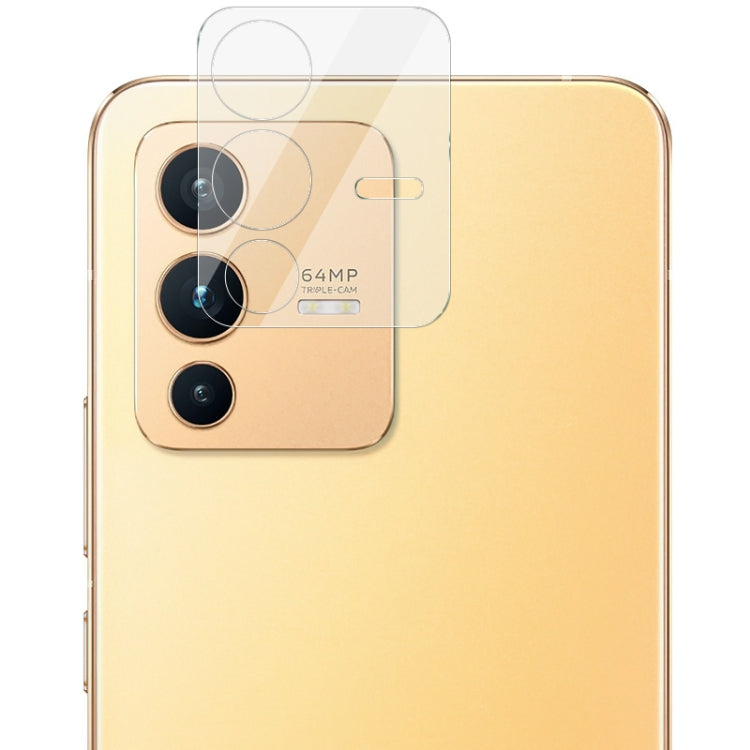 Tempered glass rear camera lens film with lens cap for triple rear camera lenses
