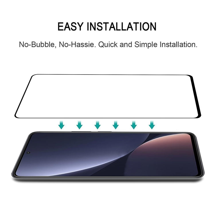 Tempered glass screen protector film with easy bubble-free installation steps