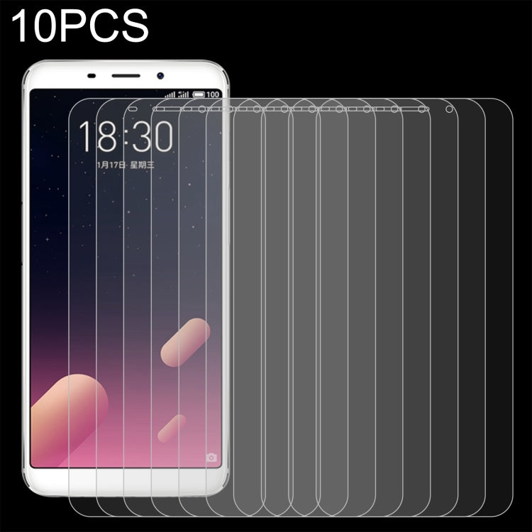 10-pack tempered glass screen protectors with clear fit on phone display