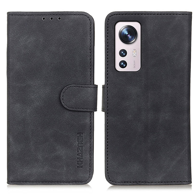 Black retro texture flip leather phone case with side wallet and camera cutout
