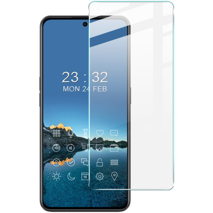 Tempered glass screen protector on smartphone screen and front piece