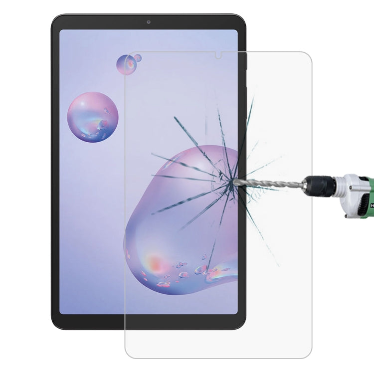 Tempered glass screen protector for tablet, clear layer applied to the front display