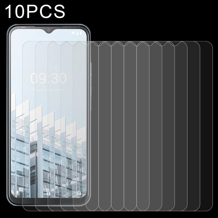 Set of 10 tempered glass screen protectors with 2.5D curved edges