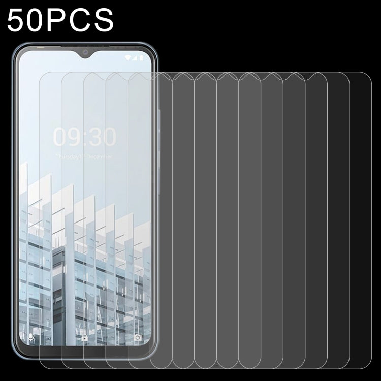 50-pack 2.5D tempered glass screen protectors with curved edge