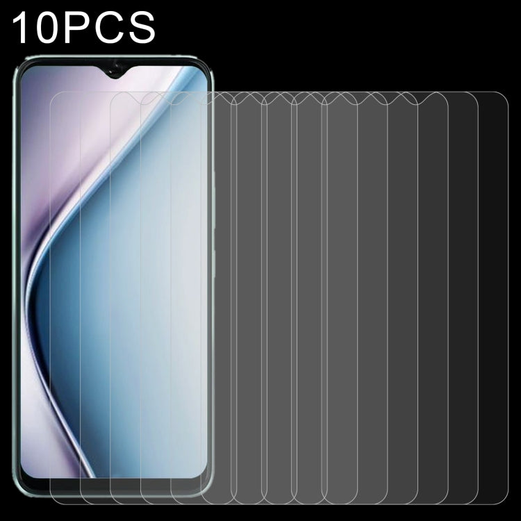 Tempered glass screen protector with clear coverage for smartphone front screen