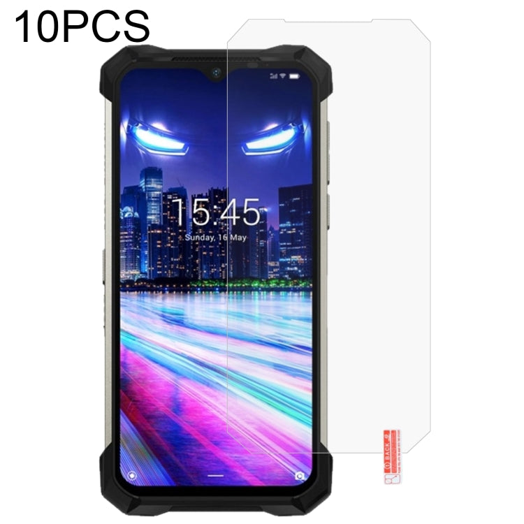 Tempered glass screen protector film, 10-pack, clear sheet for touchscreen