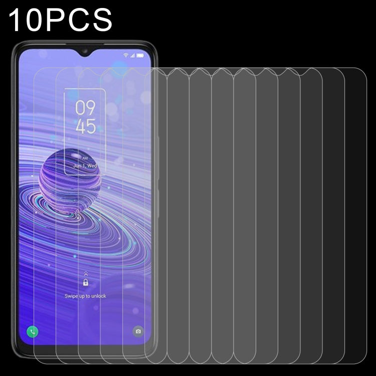 10-pack tempered glass screen protector set with curved edge glass for phone, purple screen