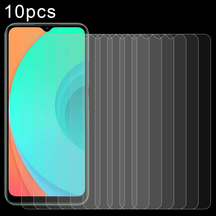 10pcs 0.26mm 9H 2.5D Tempered Glass Film, For Moxee M2160 (10 PCS), For Samsung Galaxy A24 5G (10 PCS), For Motorola Moto X40 Pro (10 PCS), For Infinix Hot 20 5G (10 PCS), For Infinix Smart 7 (10 PCS)