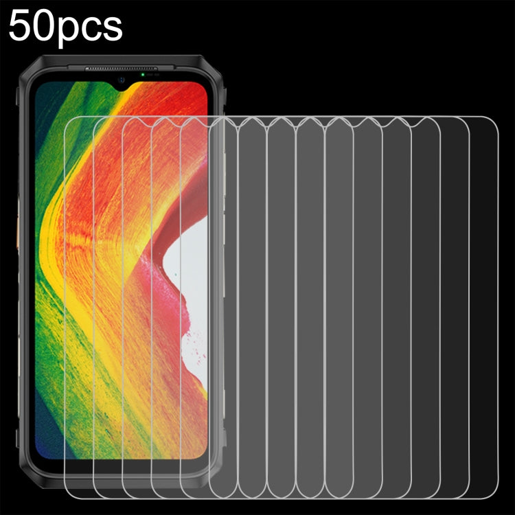 50pcs 0.26mm 9H 2.5D Tempered Glass Film, For Wiko 5G (50 PCS), For Ulefone Power Armor 19 (50 PCS)