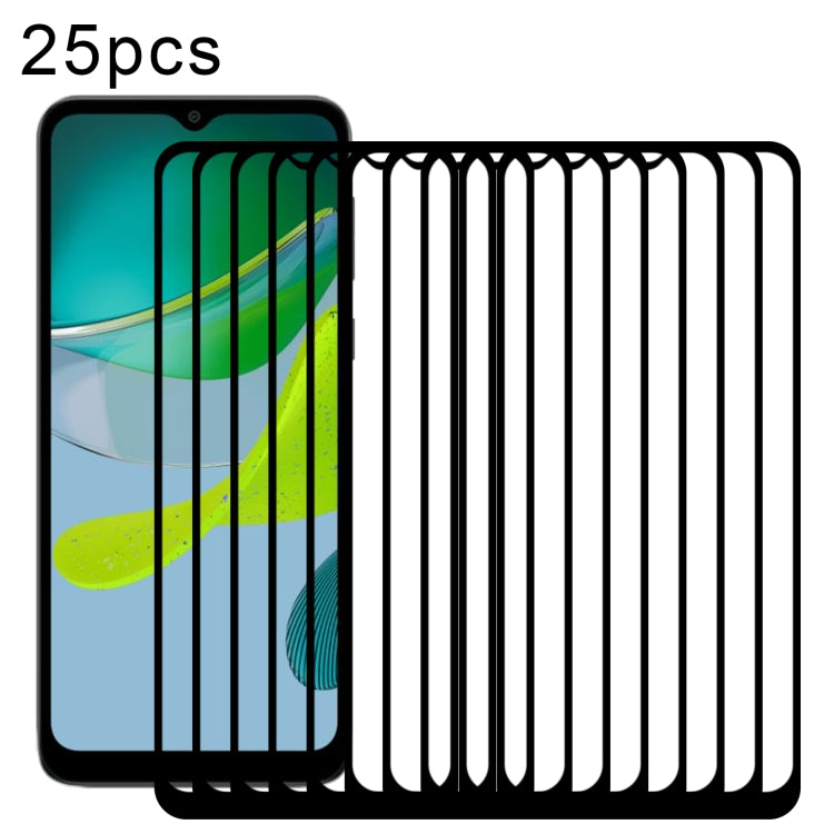 25pcs Full Glue Full Screen Tempered Glass Film, For Motorola Moto G73 (25 PCS), For Motorola Moto G23 (25 PCS), For Motorola Moto G13 (25 PCS), For Motorola Moto E13 (25 PCS)