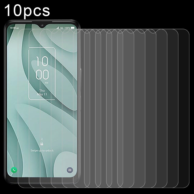 10-pack tempered glass screen protectors for full-screen coverage on phone front