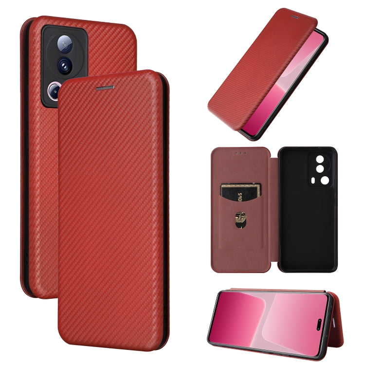 Carbon Fiber Texture Flip Leather Phone Case, For TCL 408, For Kyocera Digno SX3 KYG02, For Motorola Moto G Power 2023, For Xiaomi 13 Lite