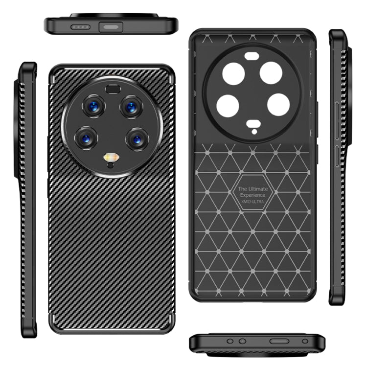 Carbon Fiber Texture Shockproof TPU Phone Case, For Xiaomi 13 Ultra
