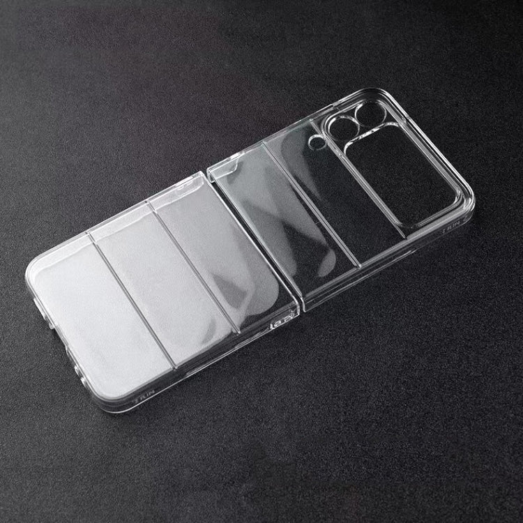 Transparent Glossy PC Phone Case, For Samsung Galaxy Z Flip4 5G, For Samsung Galaxy Z Flip3 5G, OPPO Find N2 Flip, OPPO Find N2