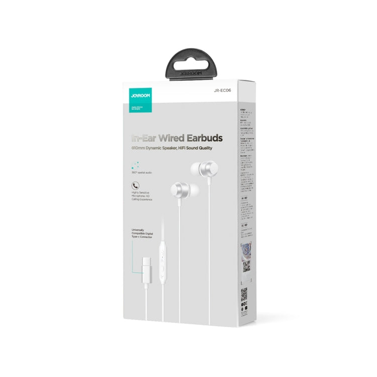 JOYROOM JR-EC06 wired earbud retail box packaging
