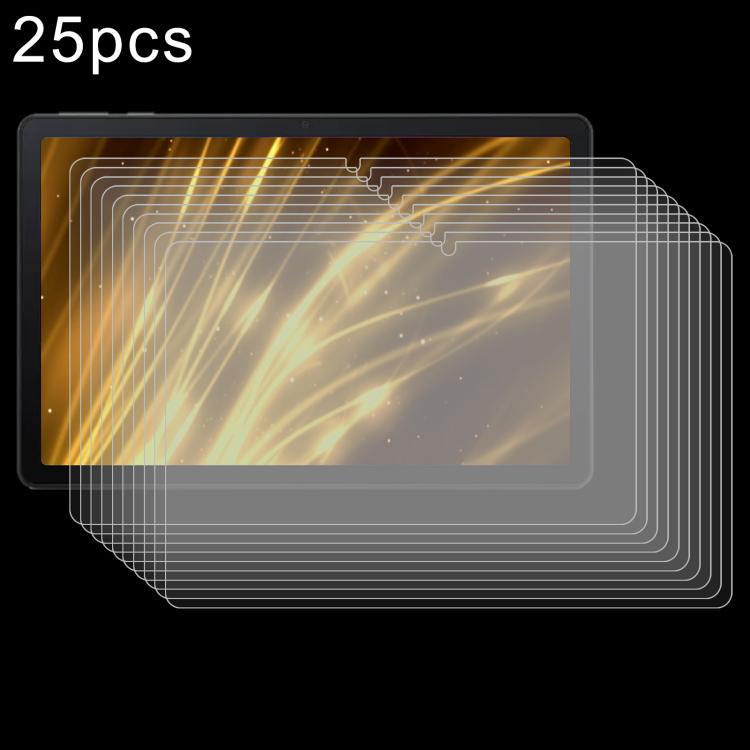25pcs 9H 0.3mm Explosion-proof Tempered Glass Film, For FEZAWIO F11 10.1, For FEZAWIO F10 10.1, For FEZAWIO X800 11 inch