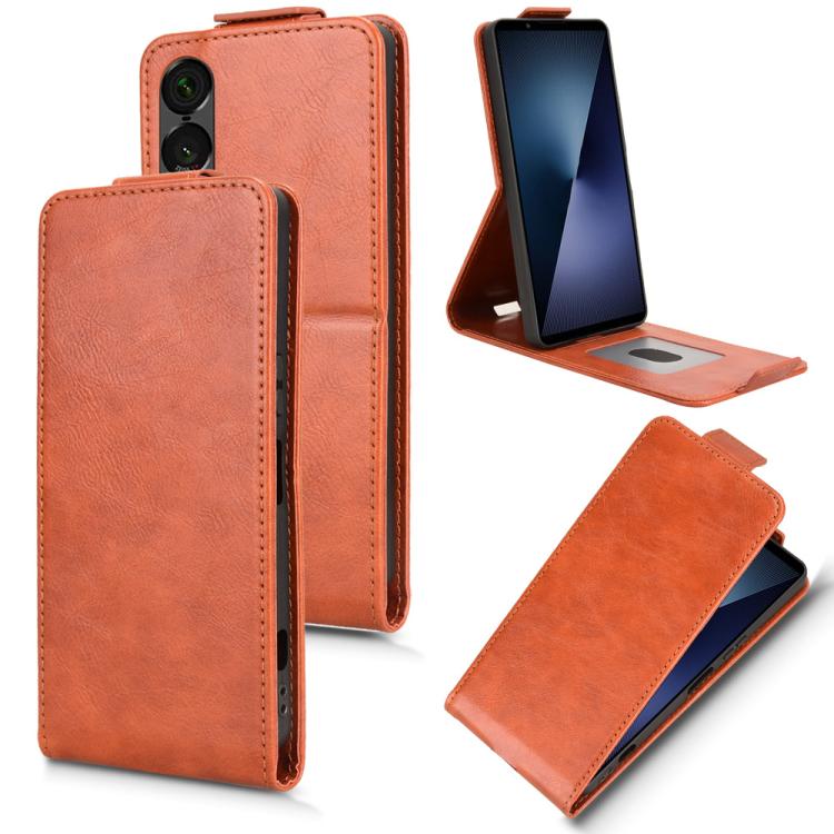 Magnetic Vertical Flip Leather Phone Case with Buckle, For Sony Xperia 10 VIII, For Sony Xperia 1 VIII, For Sony Xperia 10 VII, For Sony Xperia 1 VII