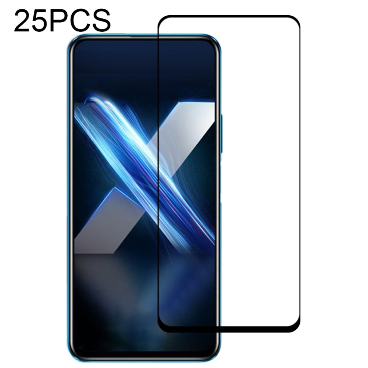 Full-screen tempered glass screen protector set with clear full-coverage adhesive film