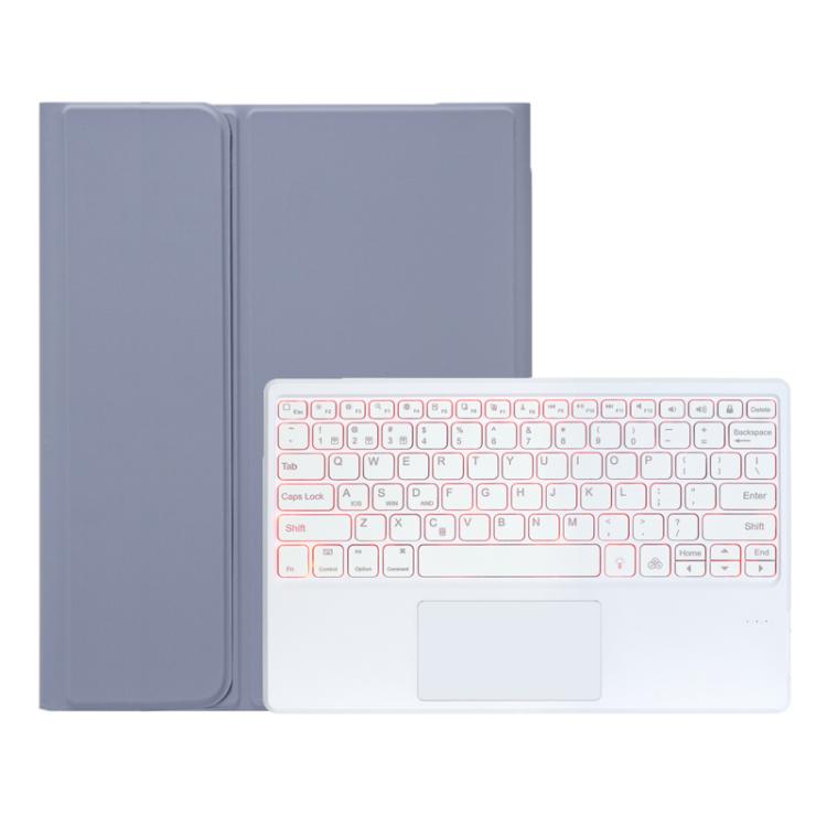 A0N19-AS Ultra-thin Detachable Backlight Bluetooth Keyboard Vegan Leather Tablet Case with Touchpad, For Redmi Pad 2 Pro / Poco Pad M1