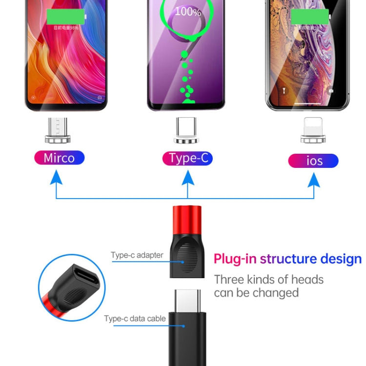 4-in-1 magnetic charging adapter set with Micro, Type-C, and iOS-compatible heads