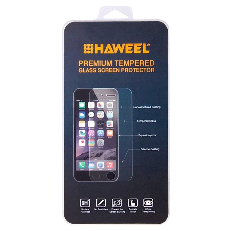 HAWEE L premium tempered glass screen protector package for smartphone, 9H