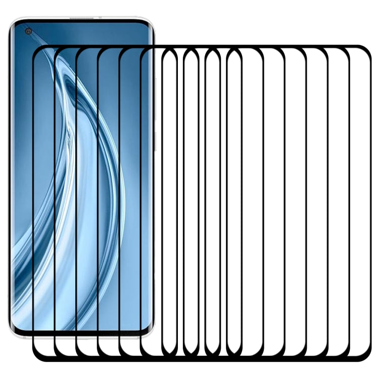 25-pack curved edge tempered glass screen protectors for Xiaomi Mi 10S 5G, stacked