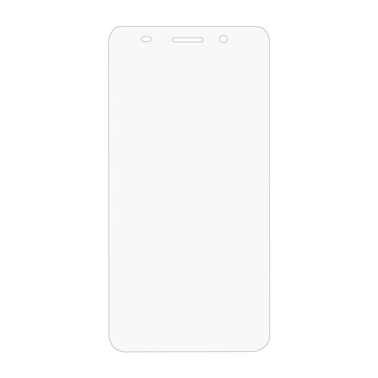 Clear tempered glass screen protector film with rounded corners