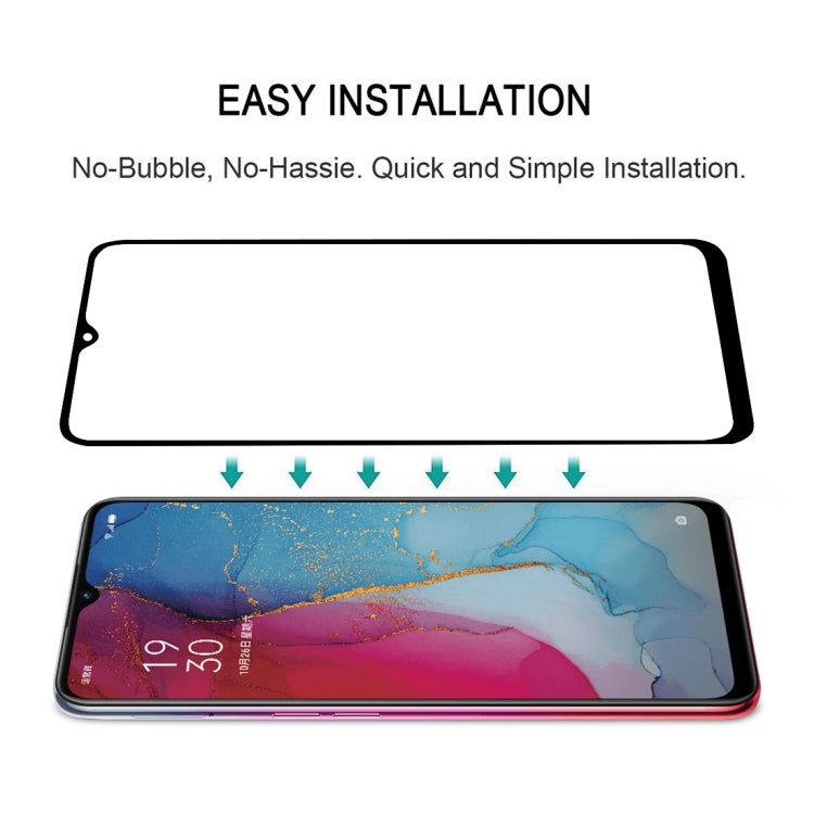 Screen protector installation guide showing protector aligned above a smartphone display