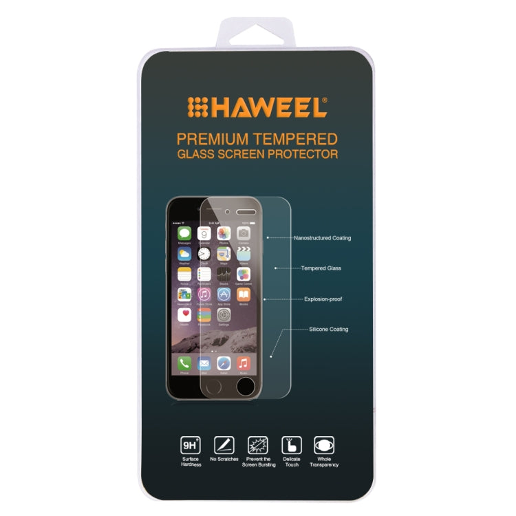 HAWEEL tempered glass screen protector retail package for smartphone display