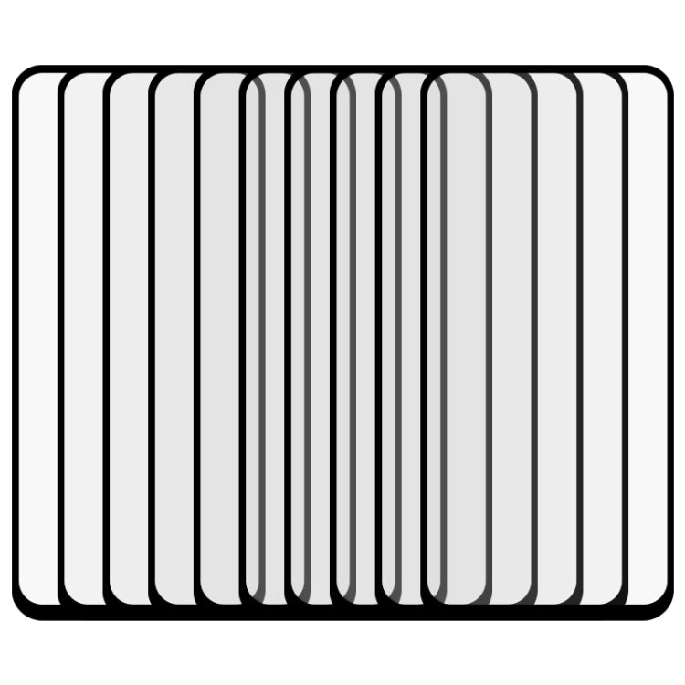 25 PCS full-screen tempered glass protector set stacked for OPPO Realme X3