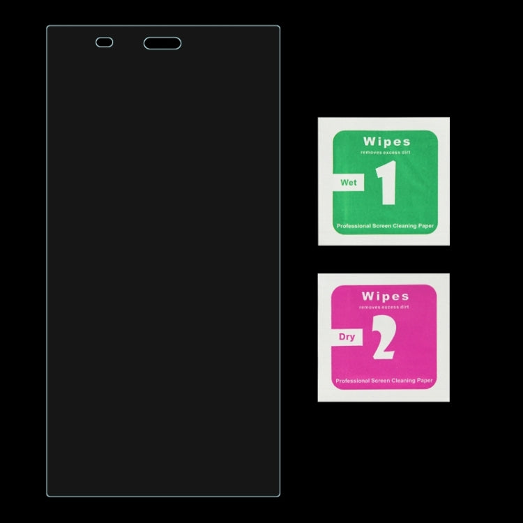 Wet and dry cleaning wipes for tempered glass screen protector
