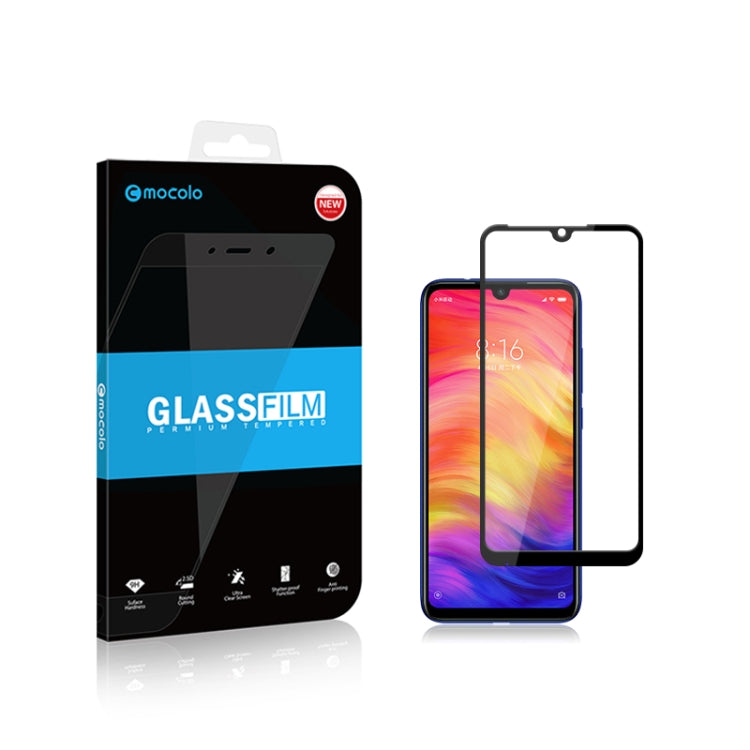 mocolo tempered glass screen protector 2-pack, box with applied protector on phone
