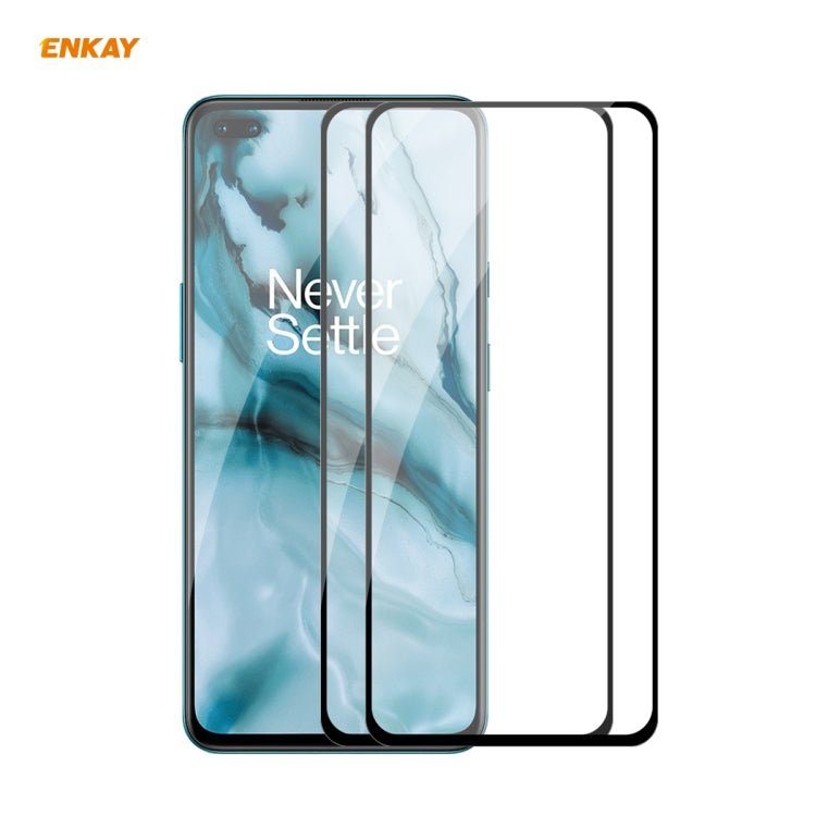 Full-coverage tempered glass screen protector for phone, two pieces