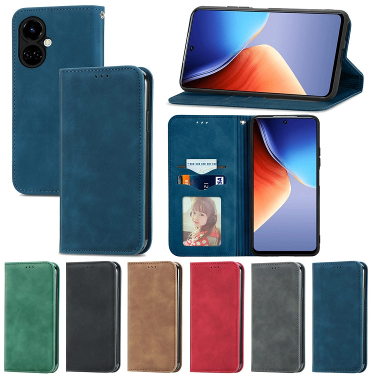 Magnetic leather phone case with folio cover, assorted colors shown