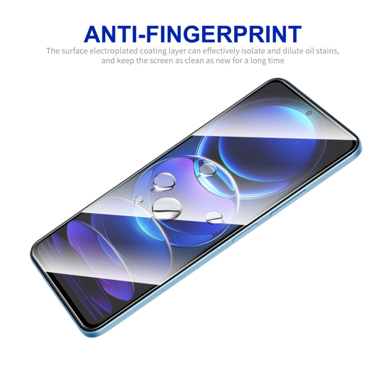 Tempered glass screen protector with water droplets on screen for Redmi Note 12