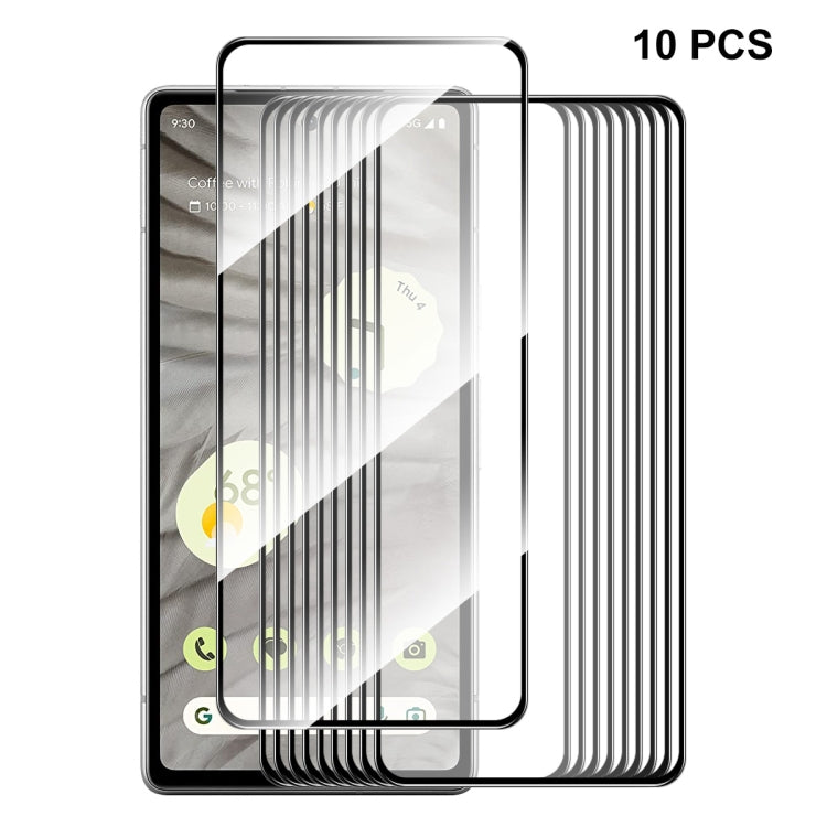 ENKAY tempered glass screen protector set for Google Pixel 7A, 10 pieces