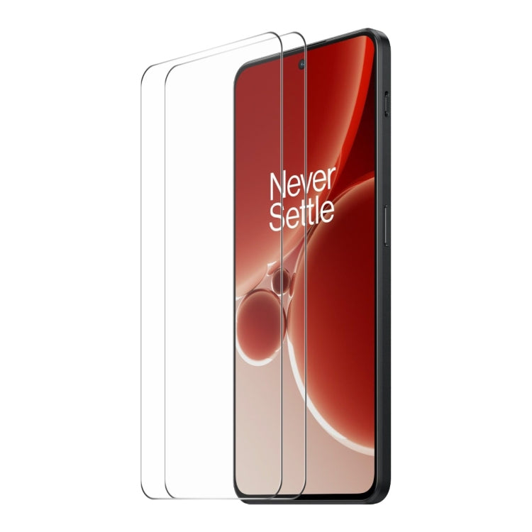 Tempered glass screen protector pair with full-front, clear protection for phone screen