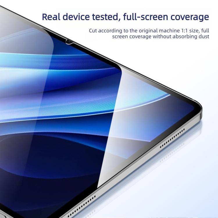Curved edge tempered glass screen protector film covering tablet screen edges