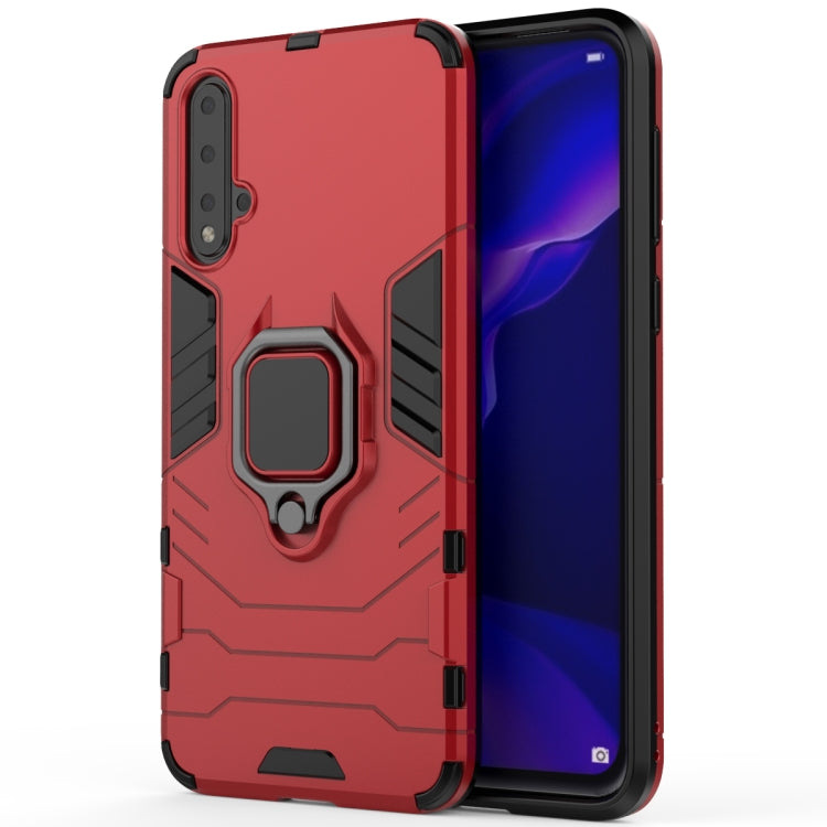 PC + TPU Shockproof Protective Case with Magnetic Ring Holder for Huawei Nova 5 / Nova 5 Pro, For Huawei Nova 5