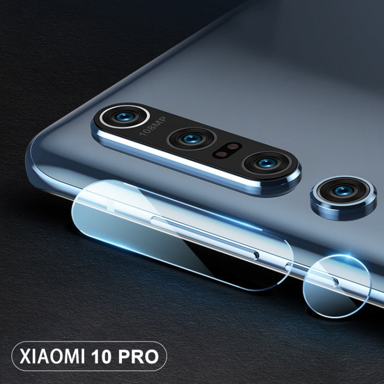 Tempered glass film for rear camera lenses on a blue smartphone, covering the lens areas