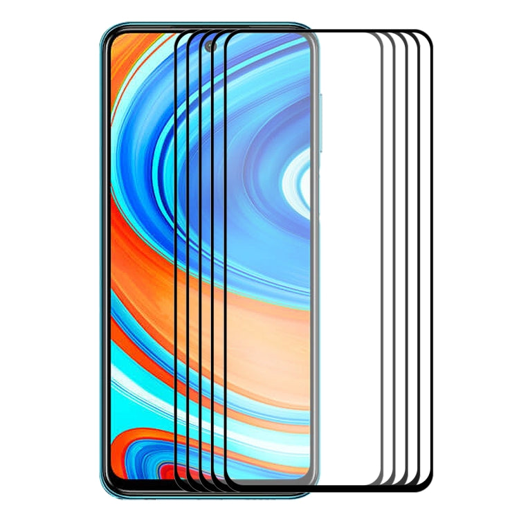 Pack of full-coverage tempered glass screen protectors with adhesive film layers