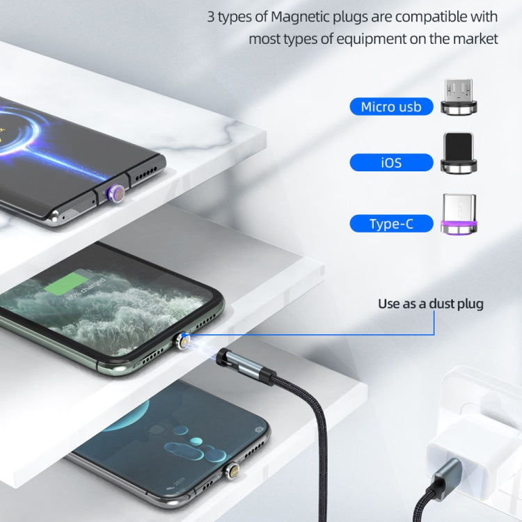 Magnetic charging cable connected to smartphones with dust-cap port cover