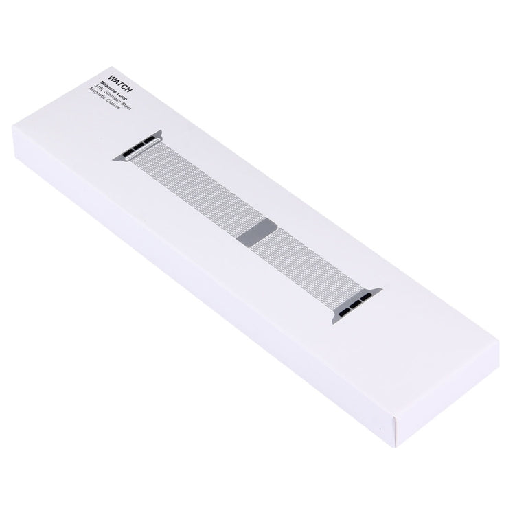 White watchband box with gray strap panel and black end tabs