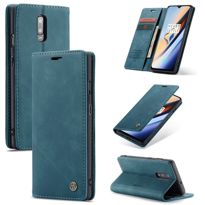 Teal leather wallet flip phone case with card slot and fold-out viewing stand