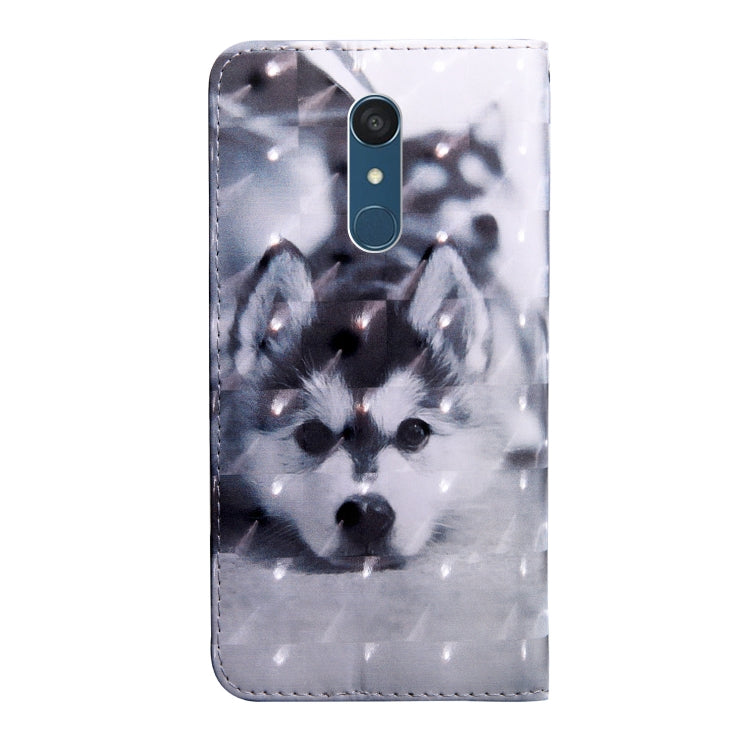 Husky dog print flip phone case with camera cutout and folio cover
